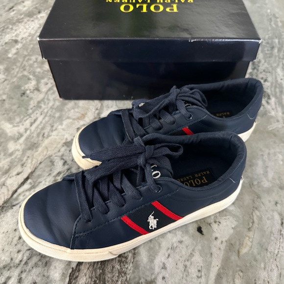 Ralph Lauren Other - Ralph Lauren Polo boys Geoff navy sneakers